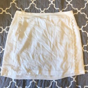 Linen Button Skirt